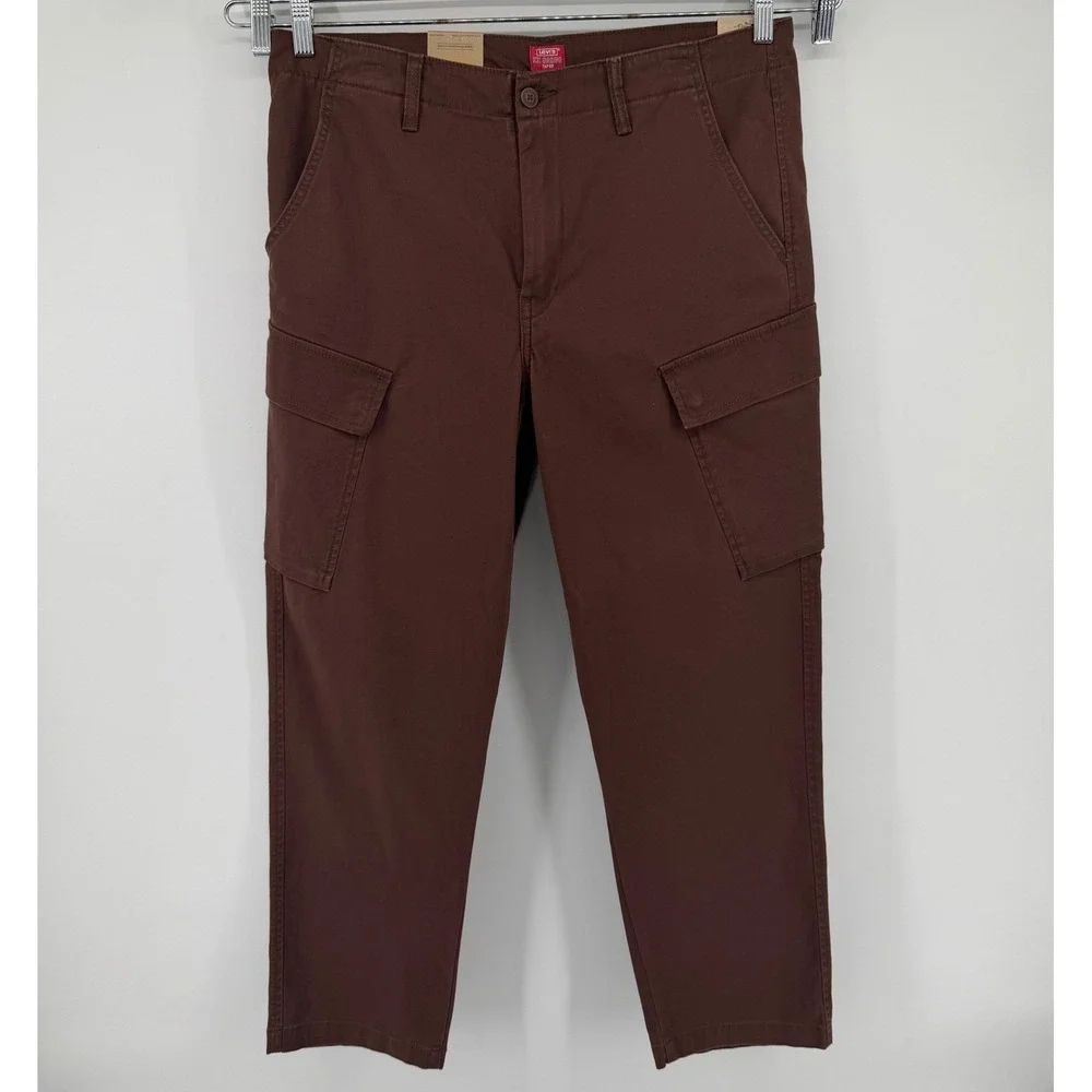 Levi's Cargo Pants Mens 29x30 Brown XX Cargo Taper Stretch 39441-0043 Utility